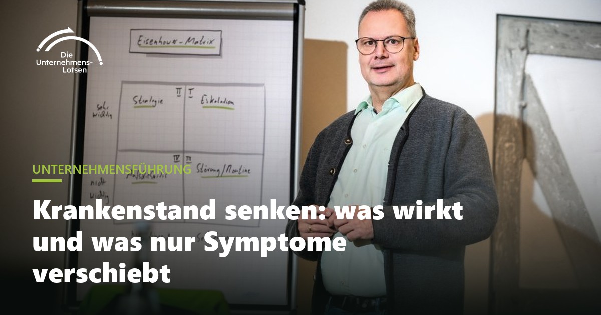 Krankenstand senken: was wirkt und was nur Symptome verschiebt