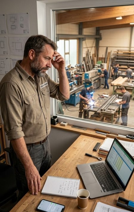 Handwerksunternehmer unter Druck im Betriebsalltag